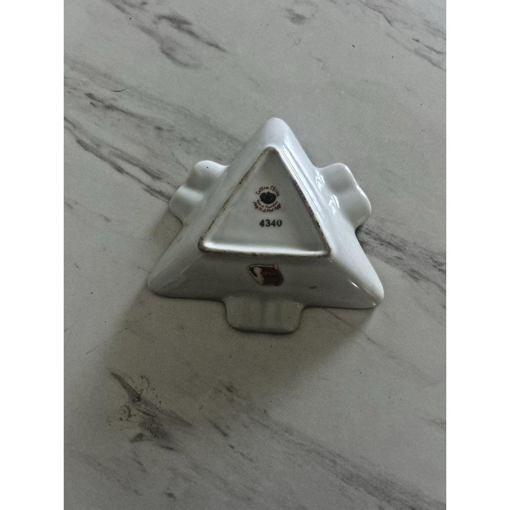 Vintage Lefton Masonic Order of the Eastern Star Triangle Ashtray Dish Ceramic A - Picture 7 of 7